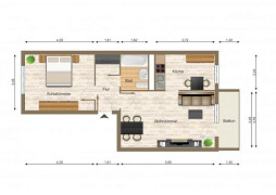 Grundriss Die perfekte Wohnung für Paare!, Pößnecker Straße 7, Gera