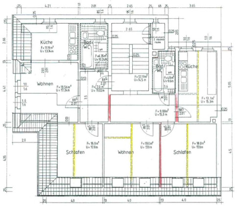 Grundriss Wohnung, 4 Zimmer (114,28 m²), Fuchsklamm  24, Gera