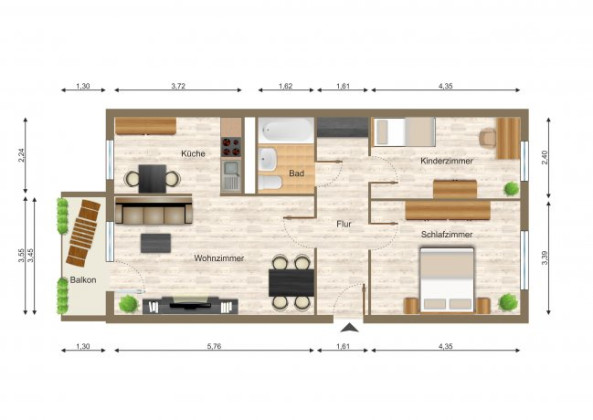 Grundriss Moderne Ausstattung!, Kahlaer Straße 11, Gera